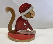 обезьянка красная (2018, дерево, 8x8, арт. 9п5) - 680 ₽