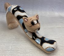 Кот вытягивается (2025, терракота, 9x20, арт. 12п20) - 900 ₽