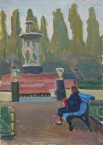 Парк Ростова-на-Дону (1960, к.м., 49x35, арт. М01К.52)