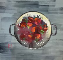 Клубника (год не указан, б,гуашь, 44x46, арт. 12К.35) - 6 800 ₽