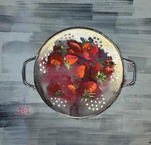 Клубника (год не указан, б,гуашь, 44x46, арт. 12К.35) - 6 800 ₽