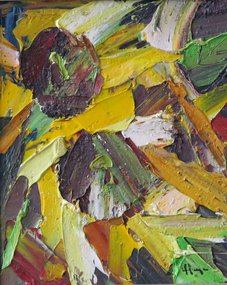 Подсолнухи (2015, орг.м., 30x25, арт. 45К.10) - 8 500 ₽