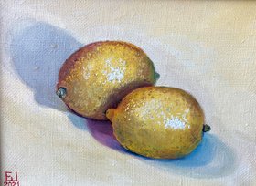 Лимоны (2021, х.м., 18x24, арт. 28К.35) - 8 500 ₽