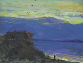 Уходящий день (2016, орг.акр.м., 40x50, арт. 02К.18) - 36 000 ₽