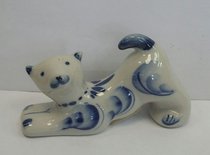 Котик  выгнулся, 6,5х3х10,5 (год не указан, материал не указан, , арт. 4п.10) - 450 ₽