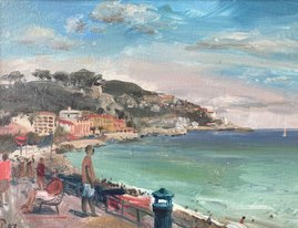 Набережная в Ницце (2007, х.к.м., 30x40, арт. 42К.04) - 10 200 ₽