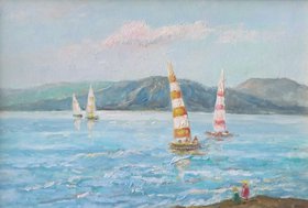 Регата (1995, х.м., 20x30, арт. 70К.31) - 7 700 ₽