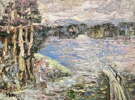 Залив (год не указан, орг.м., 30x40, арт. 95к3) - 8 500 ₽