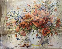 Маки (2024, б.акв., 40x50, арт. 39К.018) - 7 000 ₽