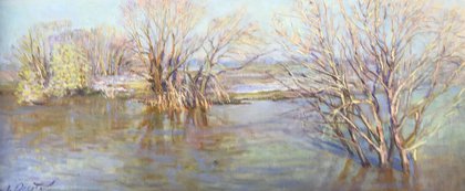 Лед прошел (2010, х.м., 25x58, арт. 32К.18) - 34 000 ₽