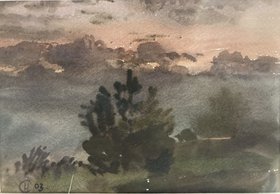 Пейзаж №4 (2003, б.акв., 12x17.5, арт. 42К.014) - 1 700 ₽