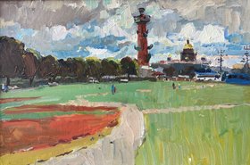 Васильевский остров (2020, х.м., 40x60, арт. 50К.09) - 20 500 ₽