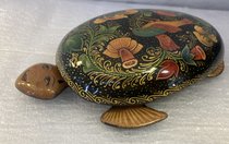 шкатулка черепаха большая (2021, папье-маше, 2x15, арт. 74п161) - 5 100 ₽