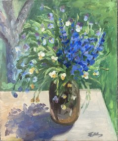 Полевые цветы (2020, х.м., 60x50, арт. 121к2) - 15 500 ₽