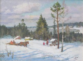 На Белом море (1996, х.м., 30x40, арт. 70К.33) - 25 500 ₽