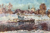 Пристань на Тверце (2007, орг.м., 40x60, арт. 80к3) - 6 800 ₽