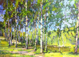 Тихий летний вечер (2015, х.м., 55x70, арт. 35К.4) - 53 500 ₽