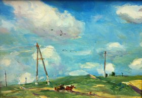 Август (1964, орг.акр., 35x50, арт. 02К.11) - 30 600 ₽