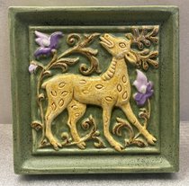 Изразец "Олень" (2024, майолика, 20x20, арт. 79пГ12452н) - 4 450 ₽