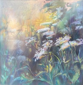 Цветение (2019, пастель,бумага, 50x50, арт. 12К.2) - 25 500 ₽