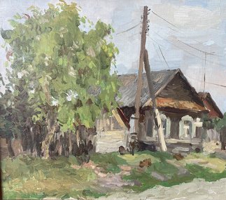 Сельский мотив (2004, х.м., 35x40, арт. 57К.05) - 29 000 ₽