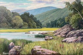 Река Зилим (2023, х.м., 40x60, арт. 58К.06) - 51 000 ₽