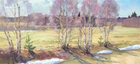 Весна, залитая солнцем (2019, х.м., 33x70, арт. 35К.131) - 51 000 ₽