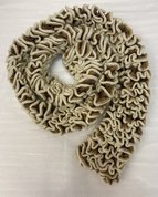 шарф "Кофейная пенка" (2024, пряжа, 170x7, арт. 40пш28) - 1 500 ₽