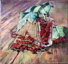 Смородина (2024, х.м., 30x32, арт. 90к14) - 8 500 ₽