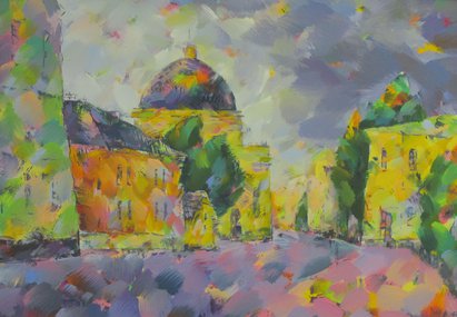 Большая Ордынка (2017, х.акр., 50x70, арт. 06К.04) - 25 500 ₽