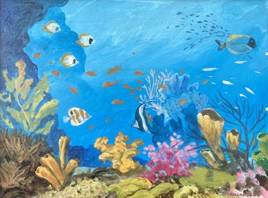 Морская сказка (2025, орг.акр., 30x40, арт. 26к28) - 3 500 ₽