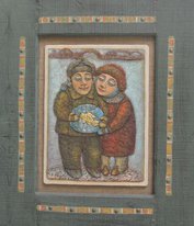 Золотая рыбка (2016, х.см.т., 67x57, арт. 04К.28) - 15 300 ₽