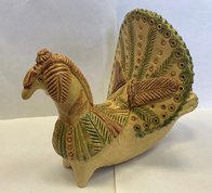 Романовская игрушка. Свистулька. Индюк (2019, глина, 15x22, арт. 44пр1) - 3 750 ₽