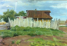 В деревне (1960, к.м., 20x30, арт. 92К.7) - 28 000 ₽