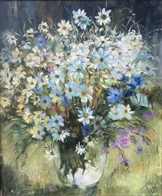 Ромашки (2023, х.м., 60x50, арт. 138К.14) - 43 000 ₽