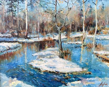 Весна (год не указан, х.м., 40x50, арт. 41К.013) - 25 500 ₽