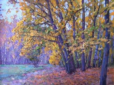 Осень в парке (2018, х.м., 30x40, арт. 35К.87) - 12 000 ₽