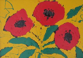 Маки (2015, орг.м., 59x83, арт. 45К.5) - 51 000 ₽