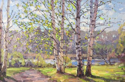 Весенние краски (2018, х.м., 40x60, арт. 35К.158) - 70 000 ₽