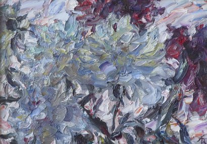 Пионы. Узор (2015, х.м., 25x35, арт. 11К.11) - 21 500 ₽