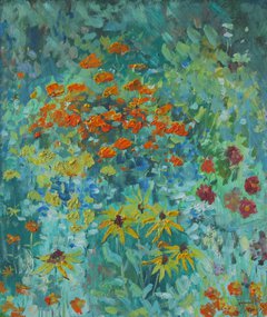 Цветы, август (2012, х.м., 60x70, арт. 50К.6) - 28 900 ₽