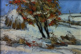 Зимняя ягода (2013, х.м., 25x35, арт. 74К.14) - 9 000 ₽