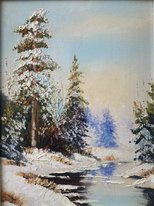 Зима (2017, х.к.м., 40x30, арт. 52К.34) - 6 000 ₽