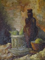 Натюрморт с грушами (2012, х.м., 45x35, арт. 91К.1) - 25 500 ₽