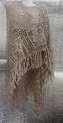 Шаль большая песчаная (2024, шерсть, 118x284, арт. 40пш32) - 6 000 ₽