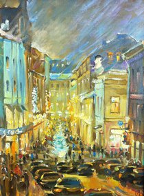 Столешников переулок (2014, х.м., 40x30, арт. 13К.4) - 12 000 ₽