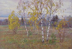 Подмосковная осень (2016, х.м., 30x50, арт. 35К.73) - 13 600 ₽