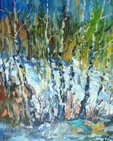 Весенний овраг (2018, х.м., 50x40, арт. 01К.2) - 25 000 ₽