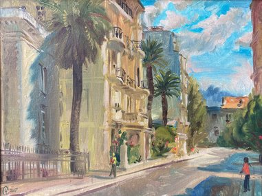 Улица в Ницце (2007, х.к.м., 30x40, арт. 42К.03) - 10 200 ₽