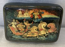 портсигар "Тройка" (2025, папье-маше, 3x11.2, арт. 74п34) - 7 700 ₽